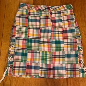 Talbots Petite NWT madras plaid skirt